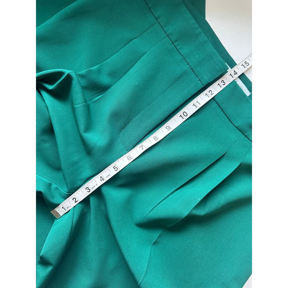 Carole Wren Emerald Green Wide Leg Pants- Size 10 - Picture 3 of 8